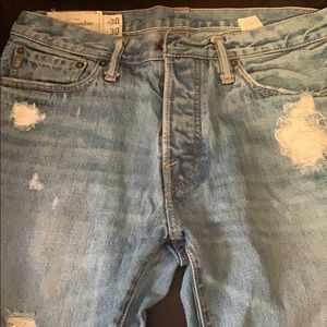 Distressed jeans A & F